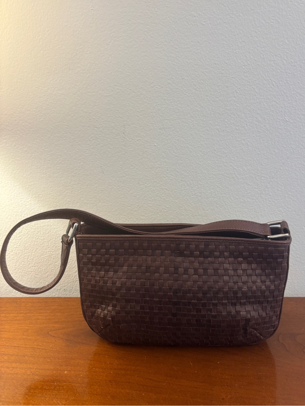 Bags by Pinky Genuine Leather Woven Shoulder Bag Bundle - Tan + Brown - Picture 10 of 16